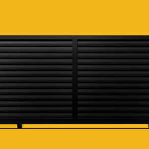 Aluminium Louver Style Gate Pattern Sliding Gate